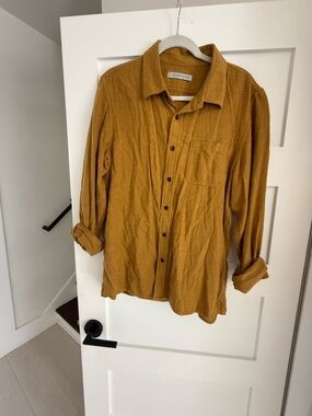 Outerknown Mustard Button-Up Shirt